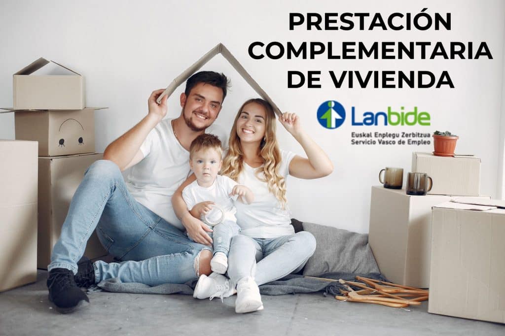 Familia que se ha beneficiado de la prestación complementaria de vivienda que ofrece Lanbide